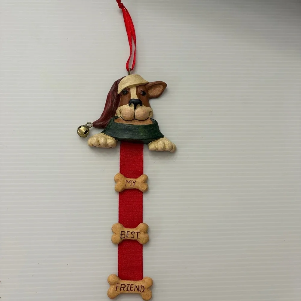 1998 FIGI Basset Hound Christmas Tree Ornament